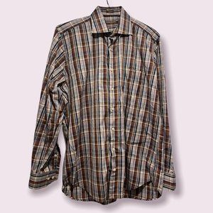 Mens Peter Millar Plaid Dress Shirt